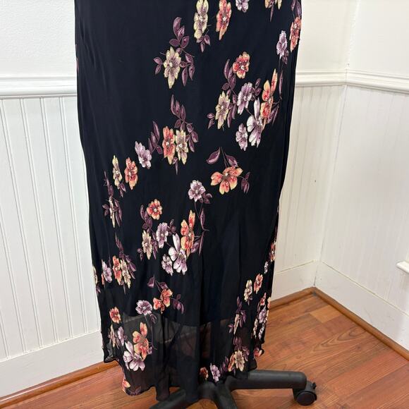 Eva Blue Size 18 Vintage Dress Beaded Maxi REPAIRED Whimsigoth Fairy Grunge - Picture 12 of 16